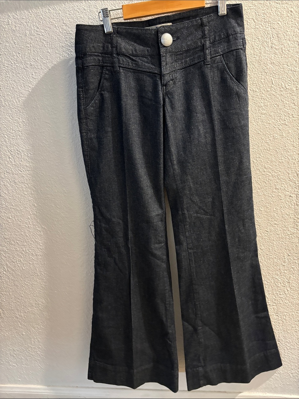 Women’s Black Wide-Leg Jeans